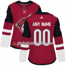 Arizona Coyotes Hockeydrakt Custom 2017-2018 Rød Adidas Authentic - Dame